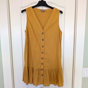 Wishlist Mustard Yellow Natural Fibers Dress